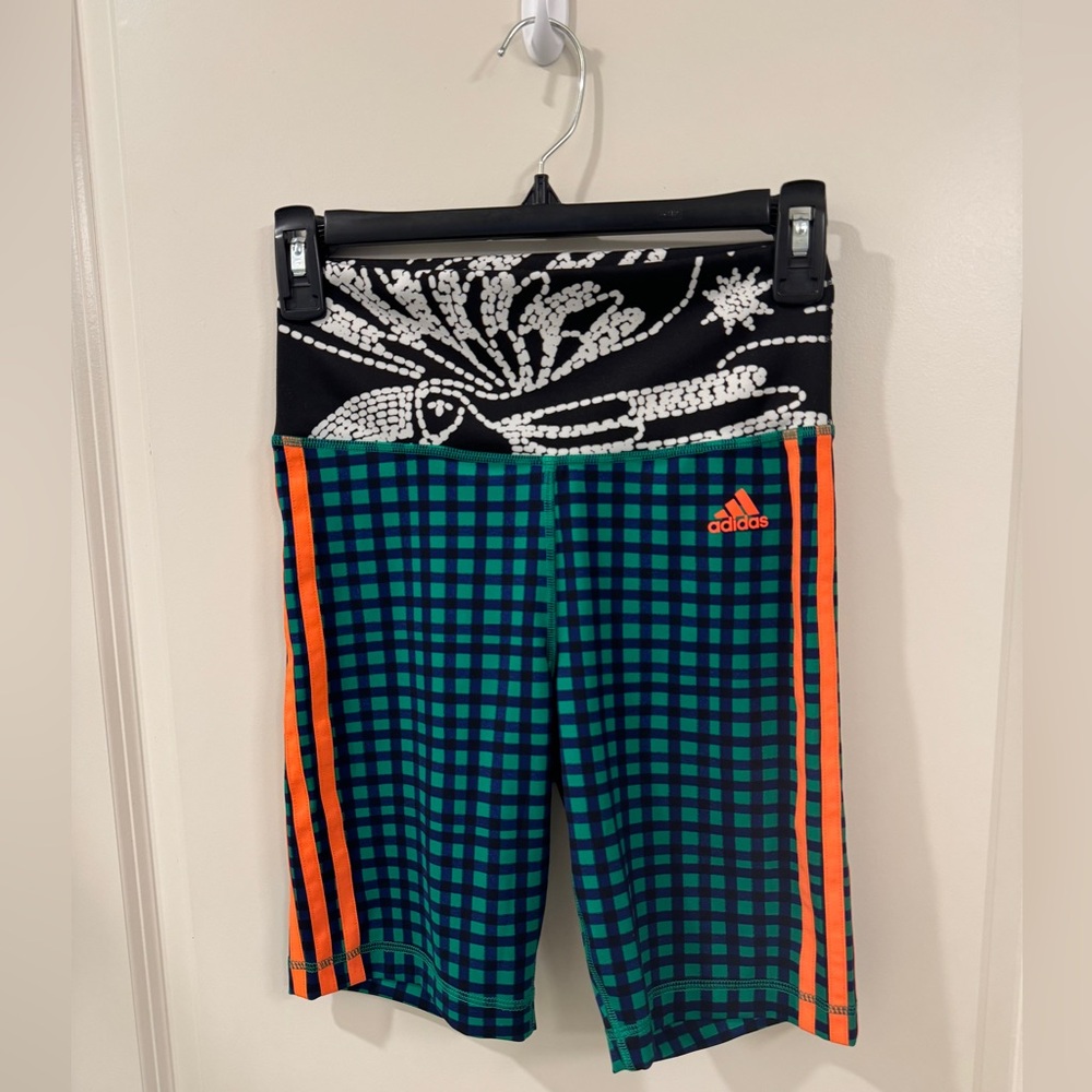 Adidas x FARM Rio Patterned Biker Shorts